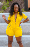 Catching Flights Romper – Yellow